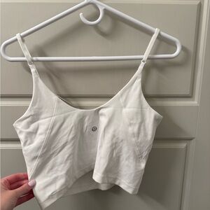 lululemon athletica White Cropped Tank Top